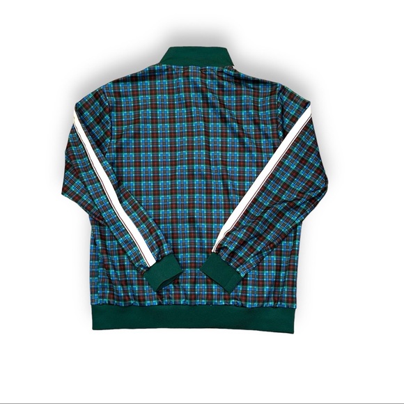 Jian Wang Track Jacket Men’s XXL Plaid Bomber Jacket - Picture 8 of 8